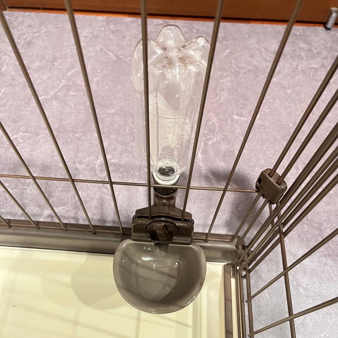 Richell リッチェル お掃除簡単ペットサークル 犬用ケージ　給水器付き