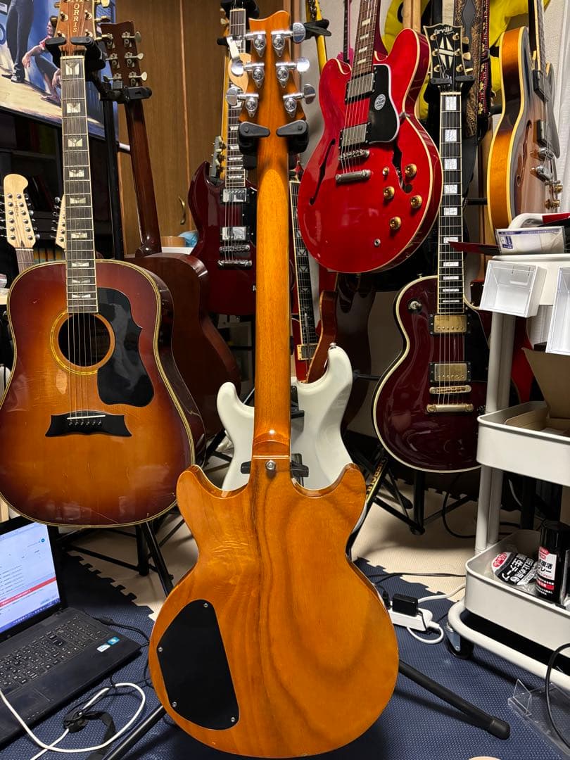 ダブルカッタウェイ　ゴールド GROVER ペグ、BIGSBY搭載　ジャンク