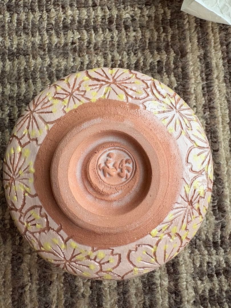 桜小紋　楽茶碗　和楽