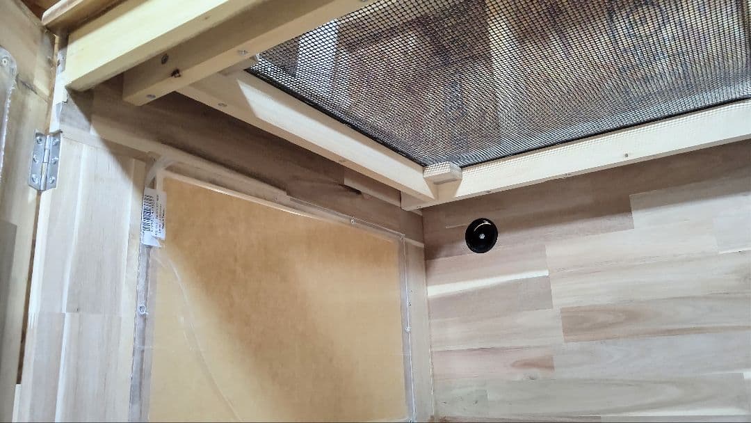 アカシア集成材15ミリ幅120縦500奥行600蜜蝋オイル仕上げ