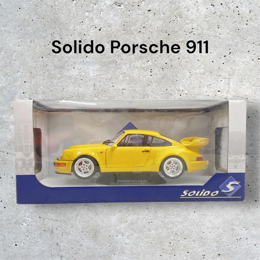 【美品】ソリド(Solido)1/18 ポルシェ 911(964) 3.8 RS