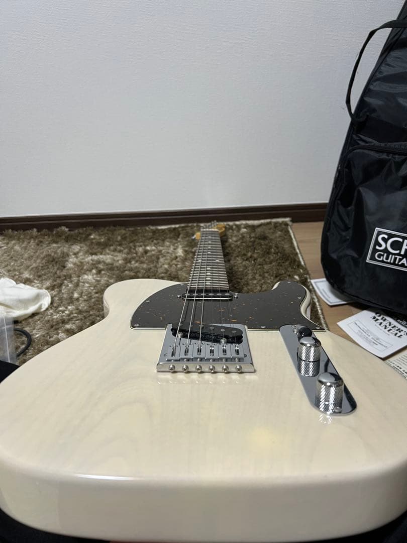 テレキャスターエレキギター ホワイト　シェクター　SCHECTER TKモデル