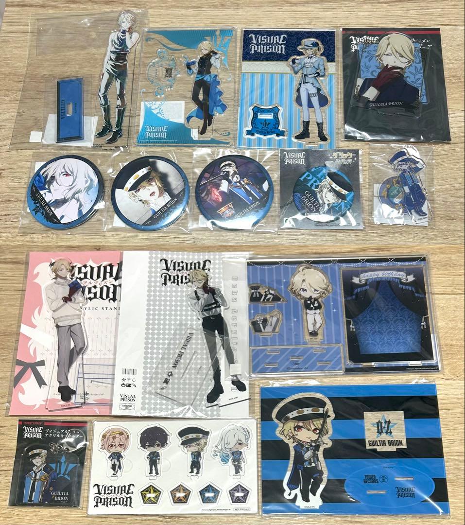 ヴィジュアルプリズン ギルティア・ブリオン 缶バッジ アクスタ まとめ売り