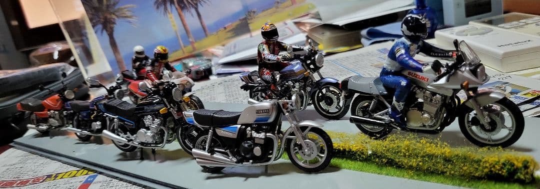 バイク模型 5台セット 1/12 スケール