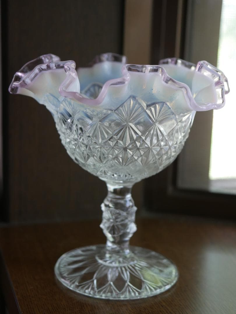 フェントン ピンククレスト Cut & Block オパールセントコンポート