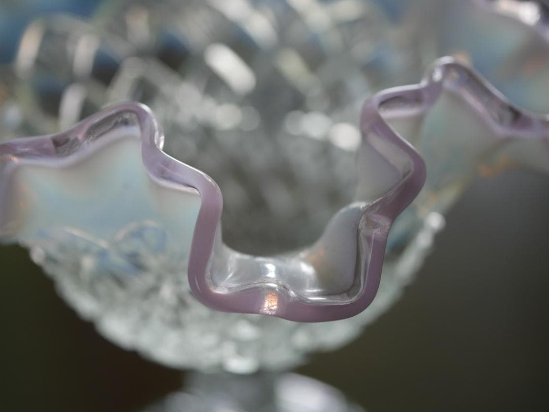 フェントン ピンククレスト Cut & Block オパールセントコンポート