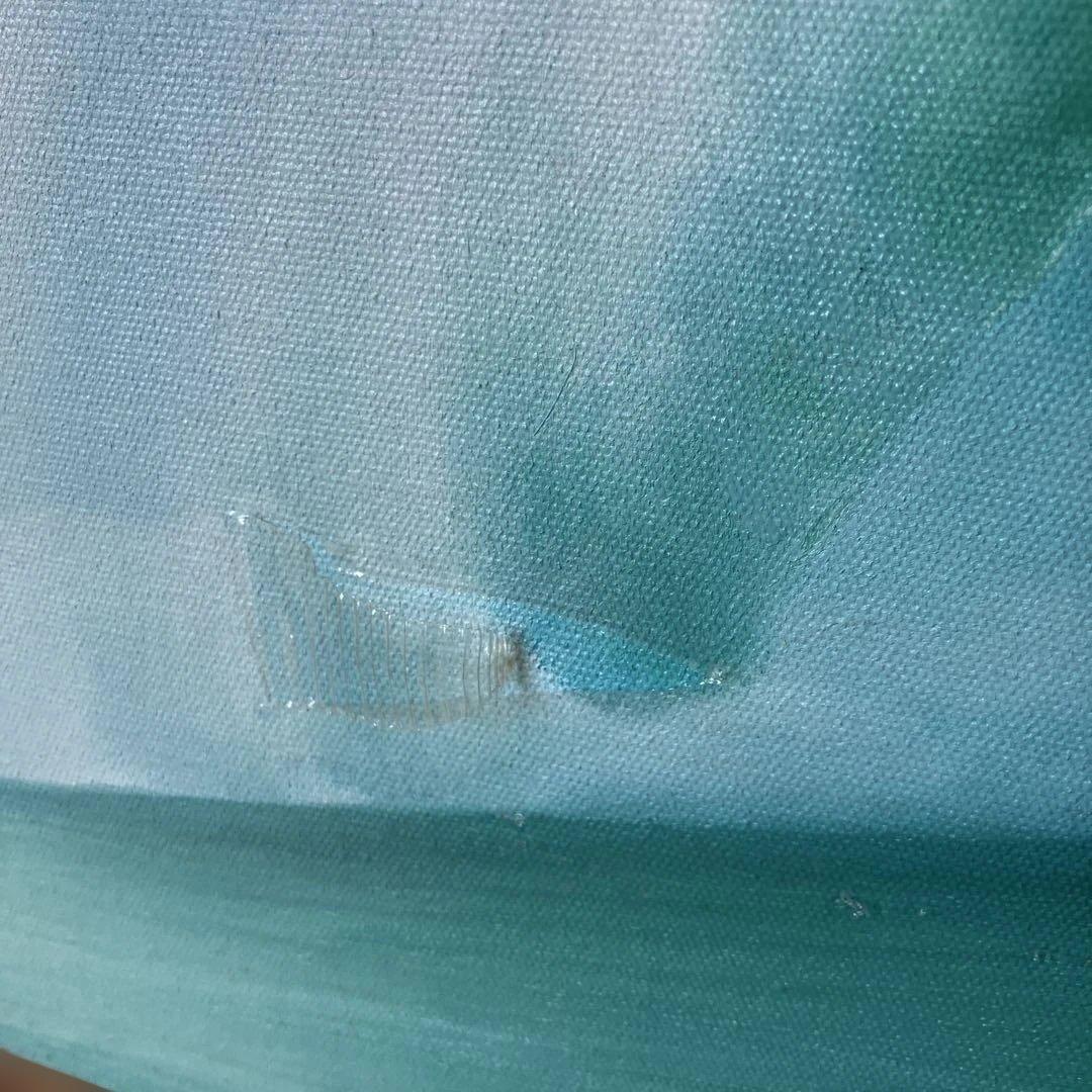 バリ アート BIG WAVE 波の風景 Goes Windy 木製フレーム付き