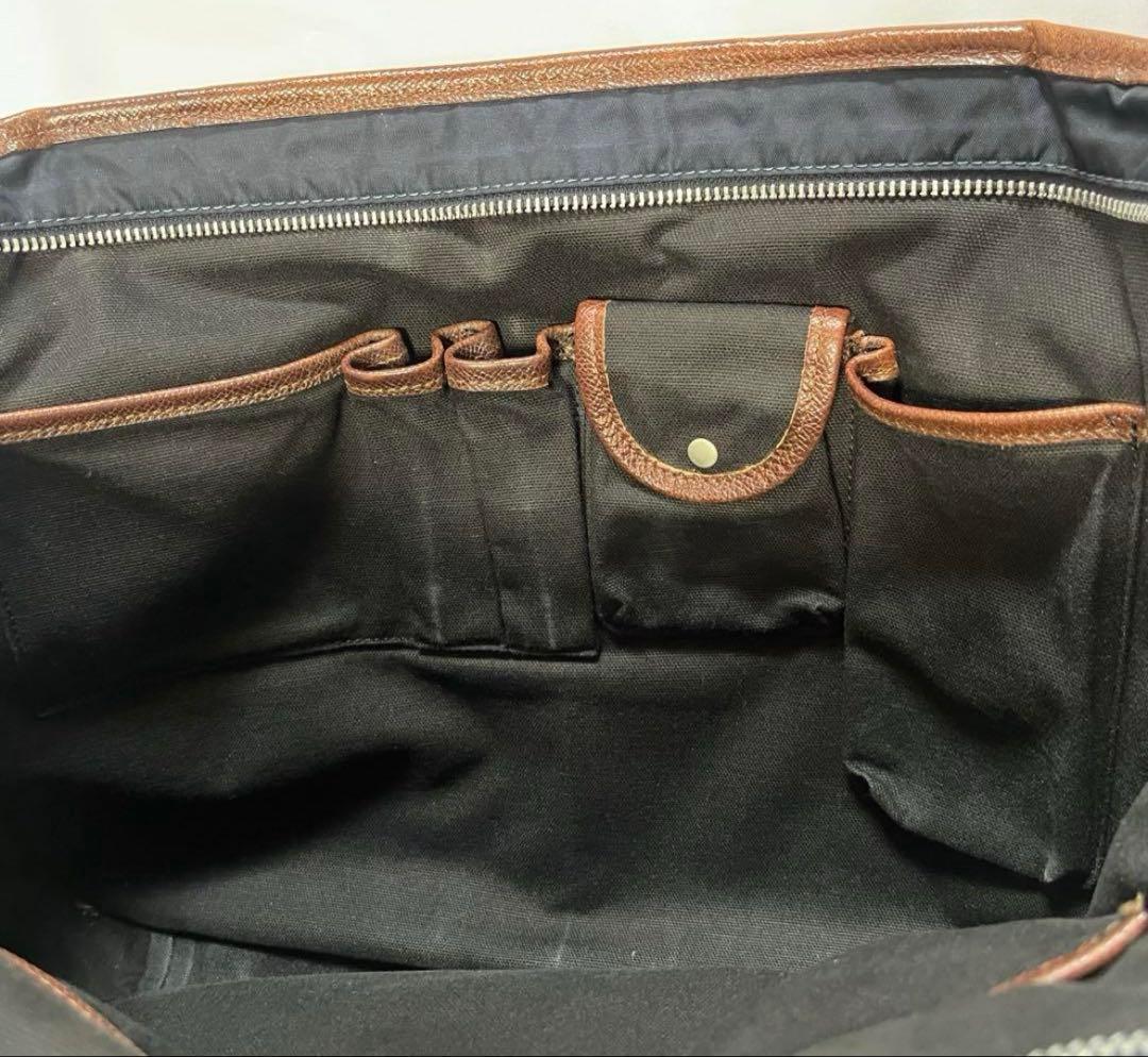 極美品 フェリージ ビジネスバッグ 高級本革レザー 濃茶 ブリーフケース