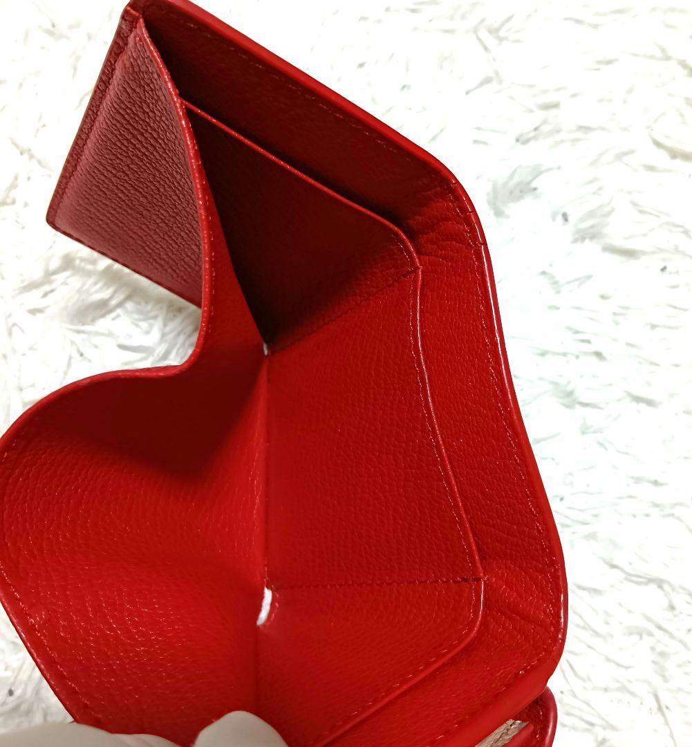 ミュウミュウ　三つ折り財布　マドラスラブ　ハート　ピンク　レザー　 正規品