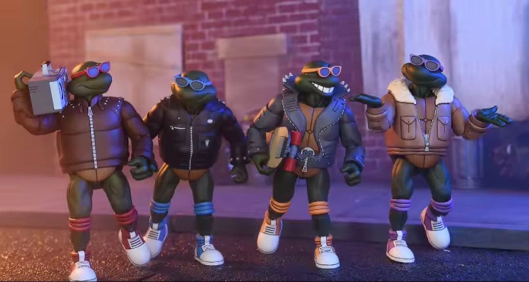 NECA TMNT ミュータントタートルズパンクディスガイズフィギュア4体セット