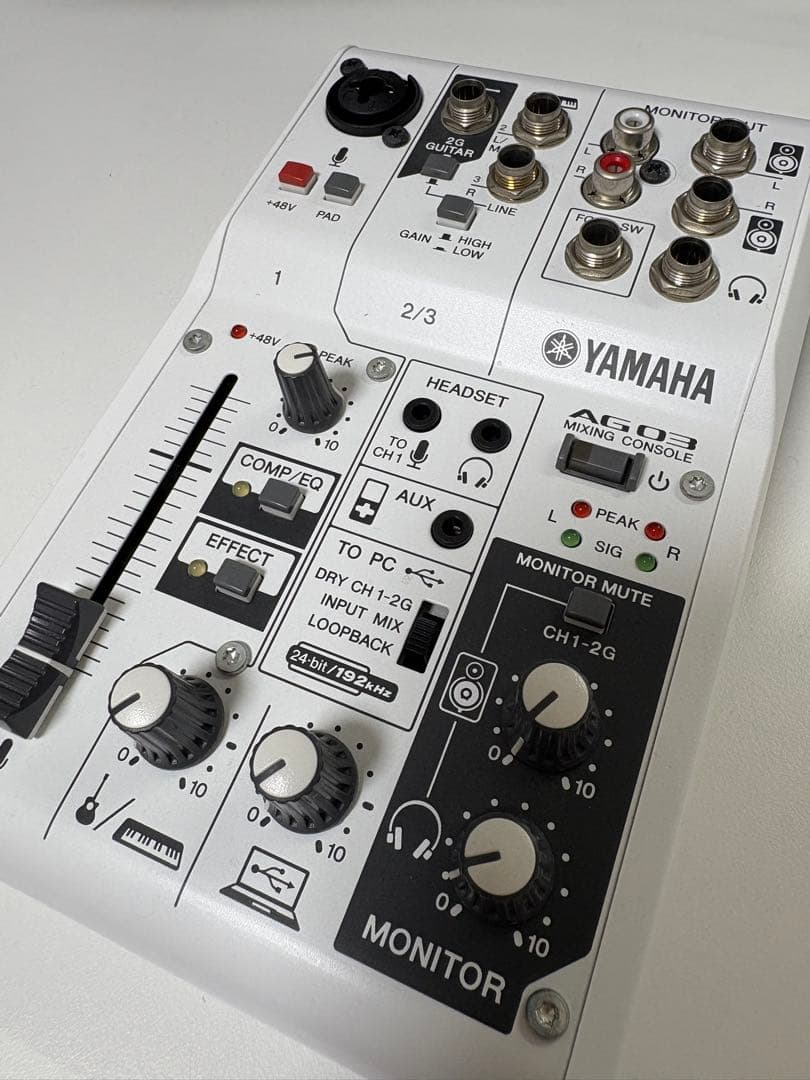 Yamaha AG03 USBオーディオインターフェイス　ヤマハ