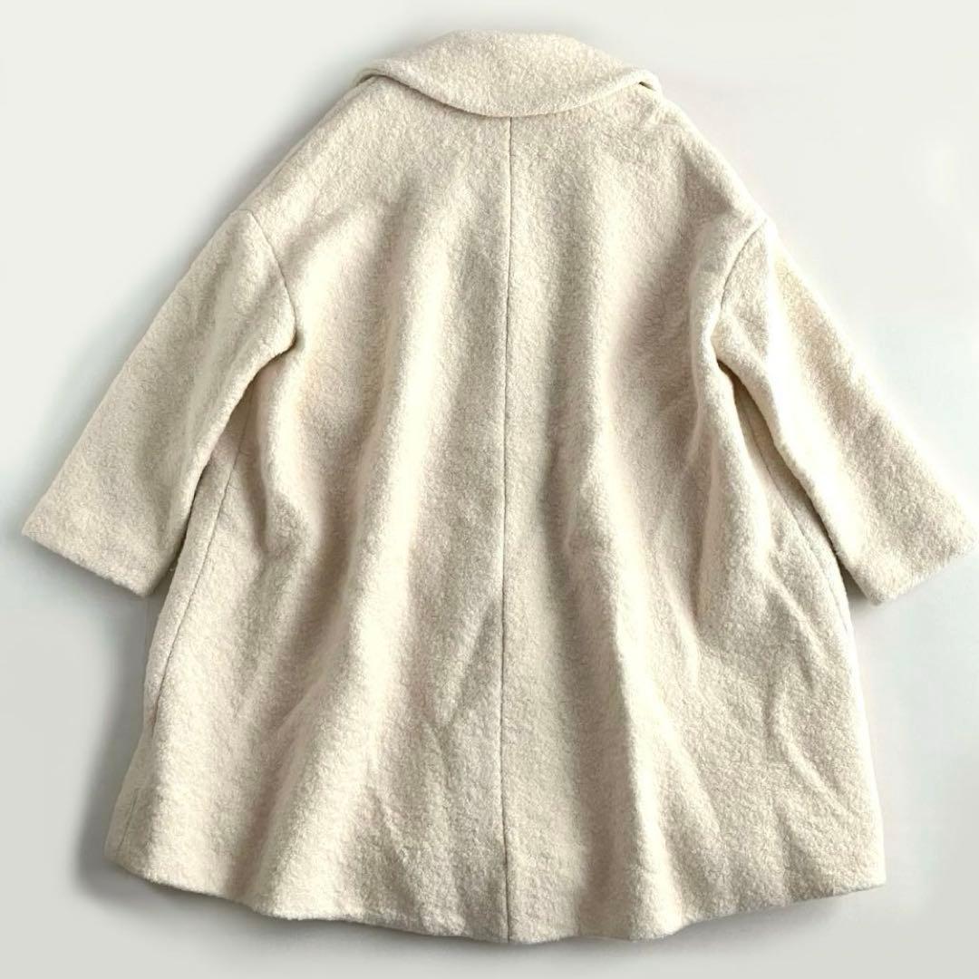 美品✨【GANNI】 ガニー FENN オーバーサイズ コート アイボリー