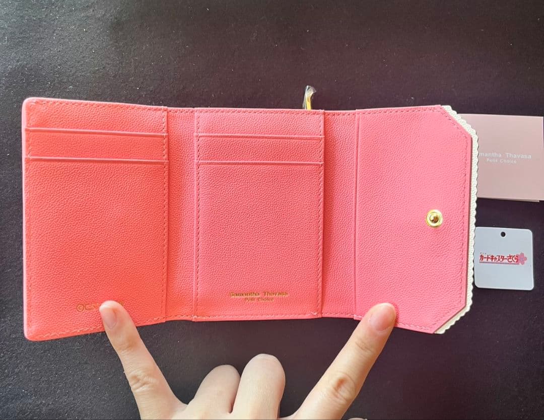 サマンサタバサ 二つ折り財布 ピンク 限定コラボ品