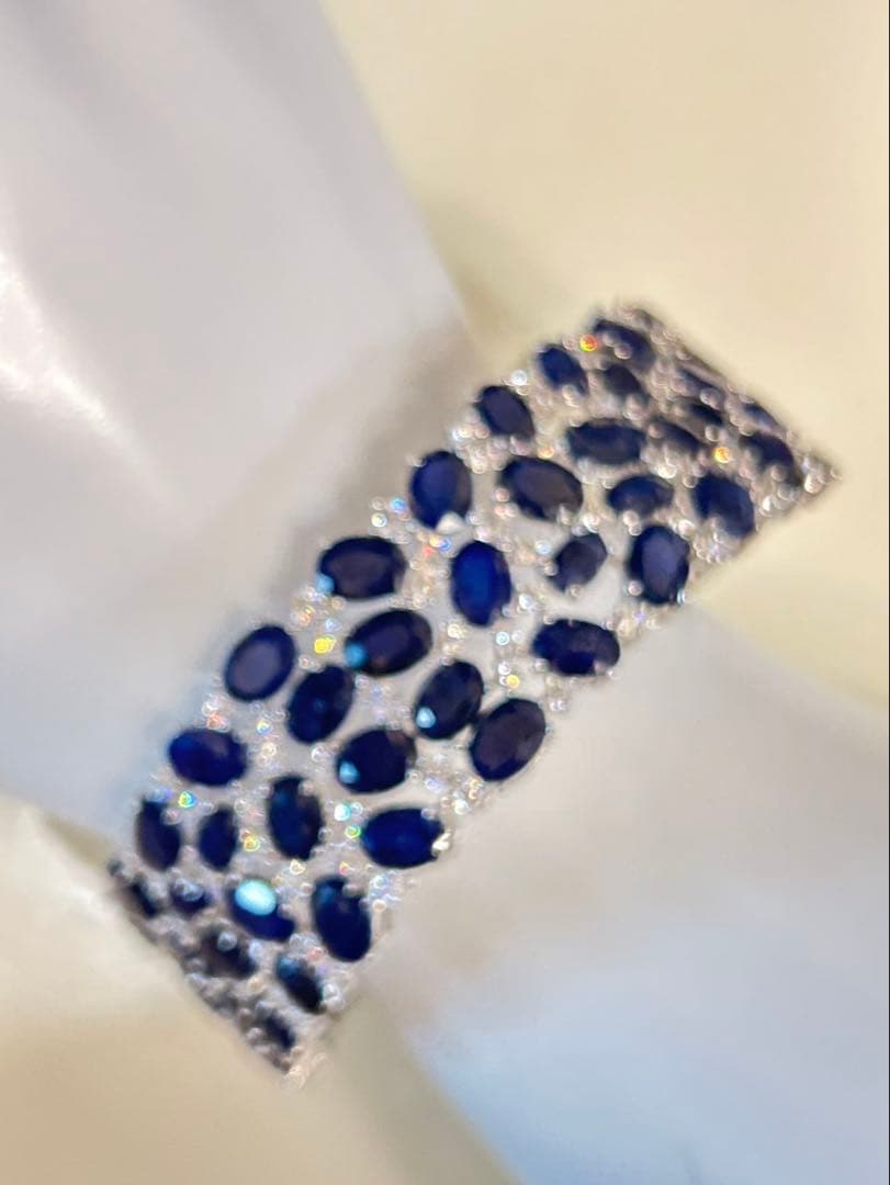 即*中様 天然石サファイアバングル