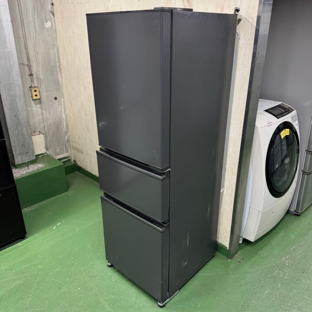 161 三菱　大型冷蔵庫　200L強　小型　家庭用　右開き　自動製氷　3ドア