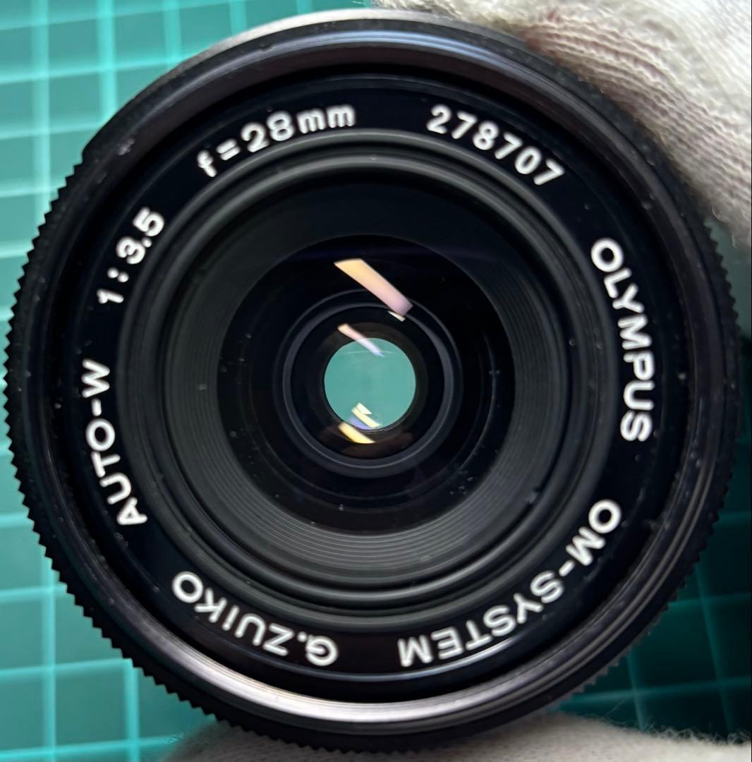 ★ OLYMPUS OM-2 (使用説明書付) + 広角レンズ 28mm