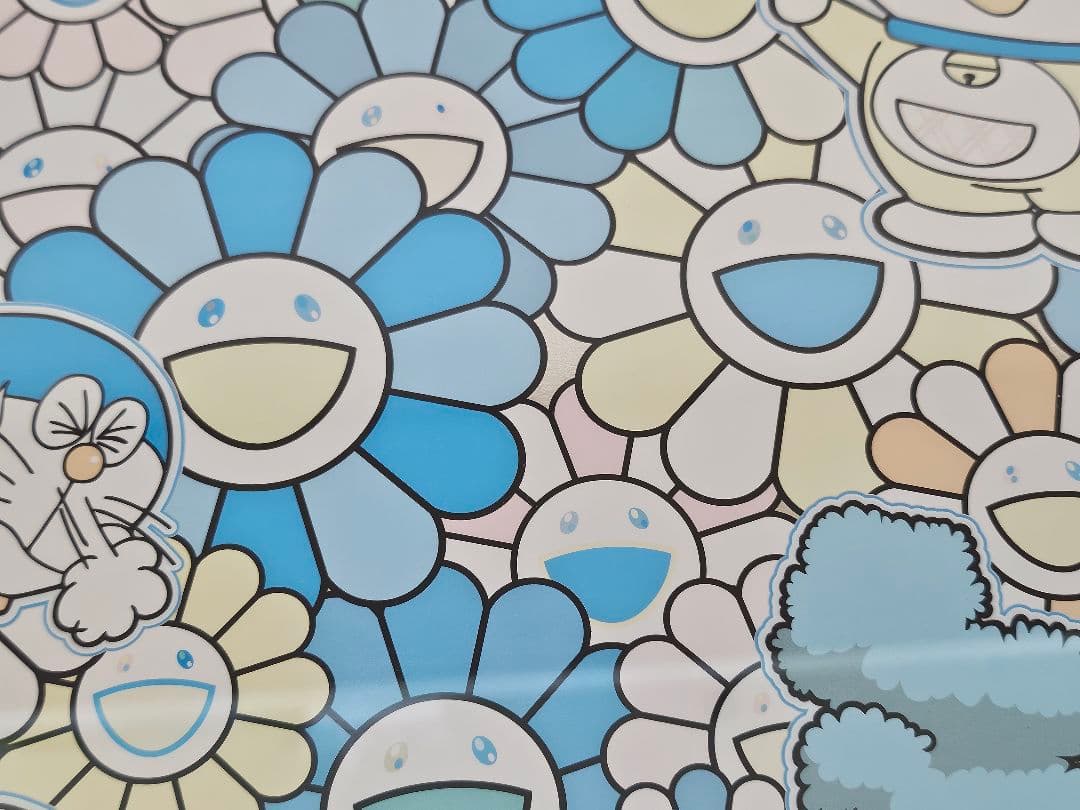 村上隆 ドラえもん 版画 サイン付 フレーム付