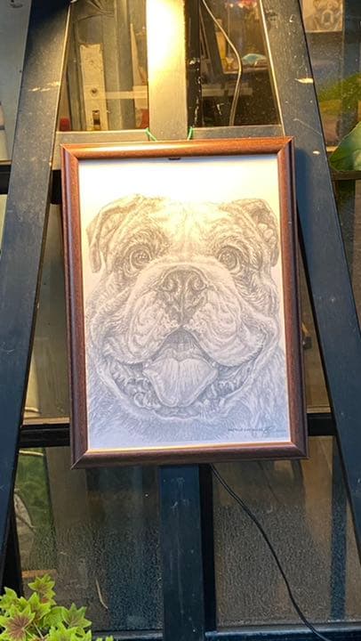 「鉛筆画アート　商品名　ドッグ　　新品未使用