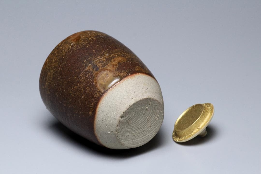 曹東憲　茶入　共箱　茶入れ　古美術品　骨董品　【正一古美術】