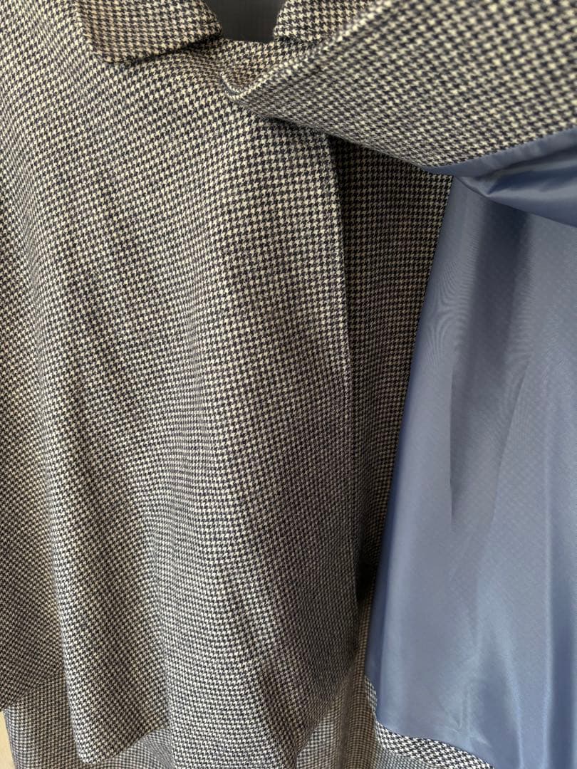 インバネスコート トンビコート 千鳥格子　二重廻し　ウール