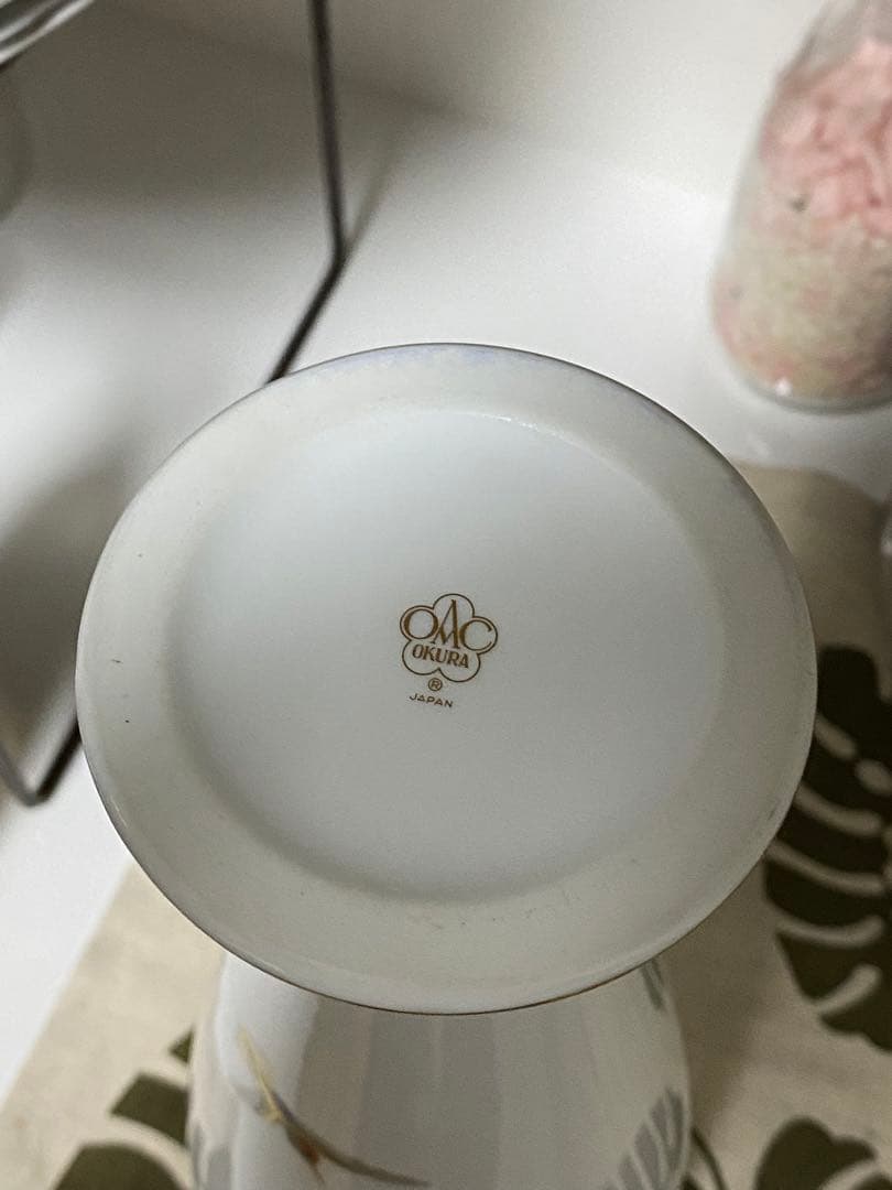 大倉陶園 ハチドリ 花瓶花器 OKURA