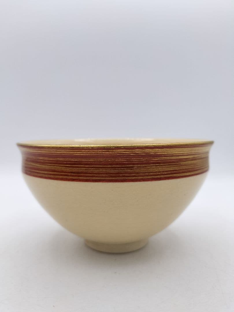 c702 数茶碗 金襴手赤巻 5客＋2客オマケ 高台寺窯 紙箱 茶道具 古物