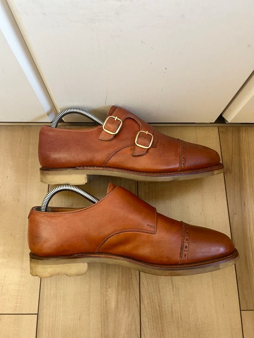 【美品】SCOTCHGRAIN スコッチグレイン ダブルモンク 24.5