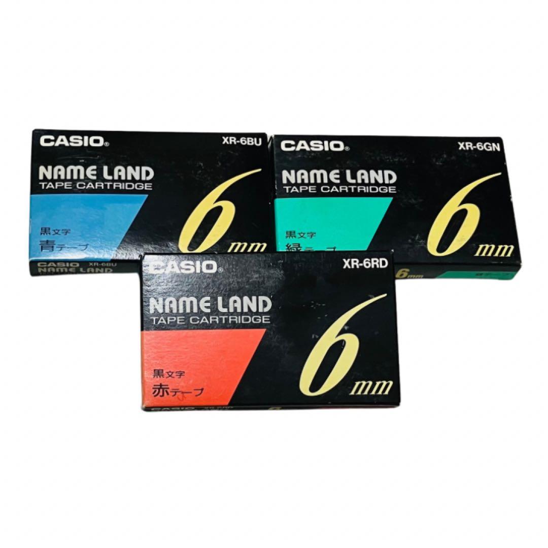 未使用　カシオ ネームランド 純正カートリッジ　6 9 12 18mm