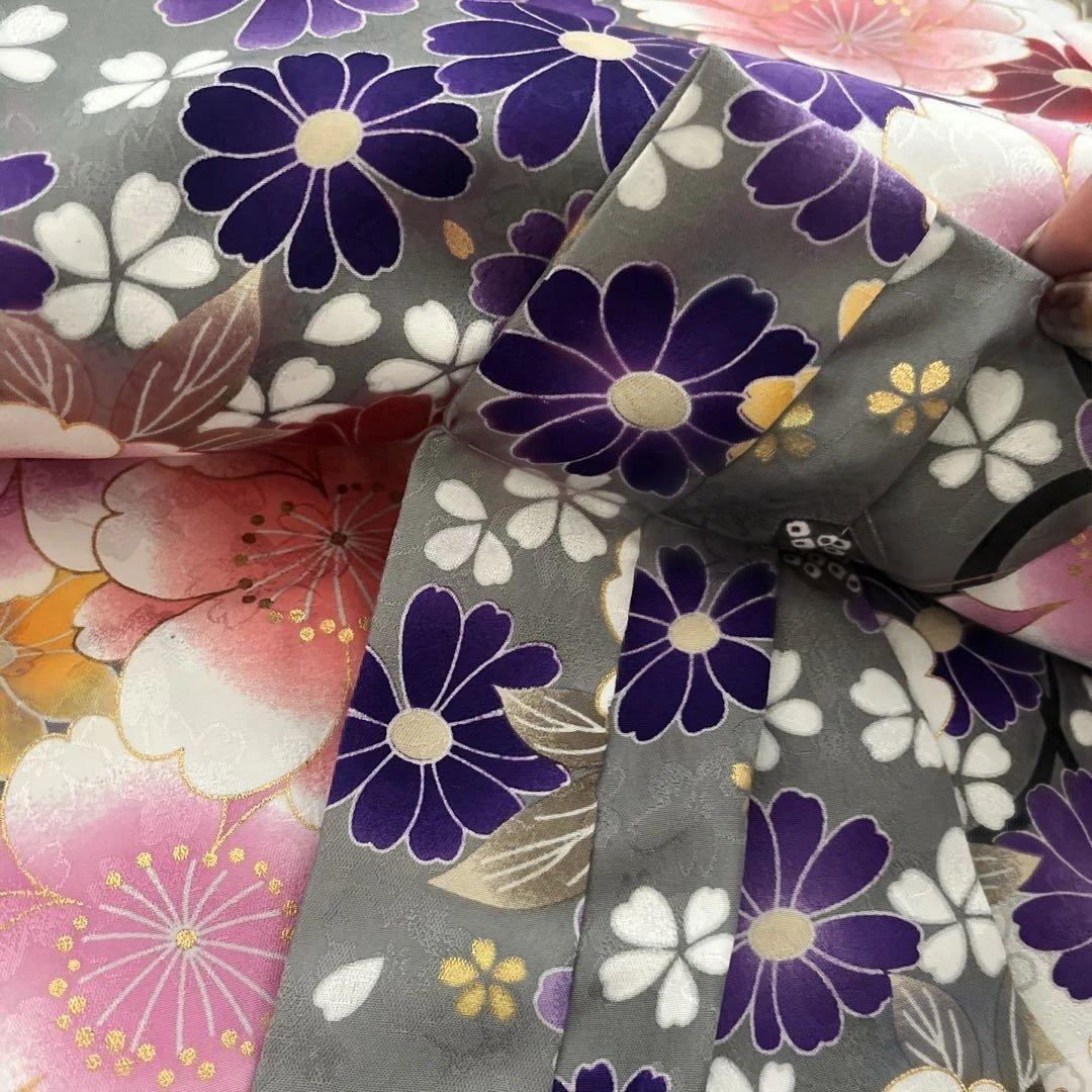 七五三用 3歳 花柄着物一式セット