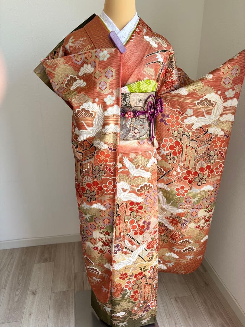 《特別大特価❣️③》振袖フルセット　正絹　成人式