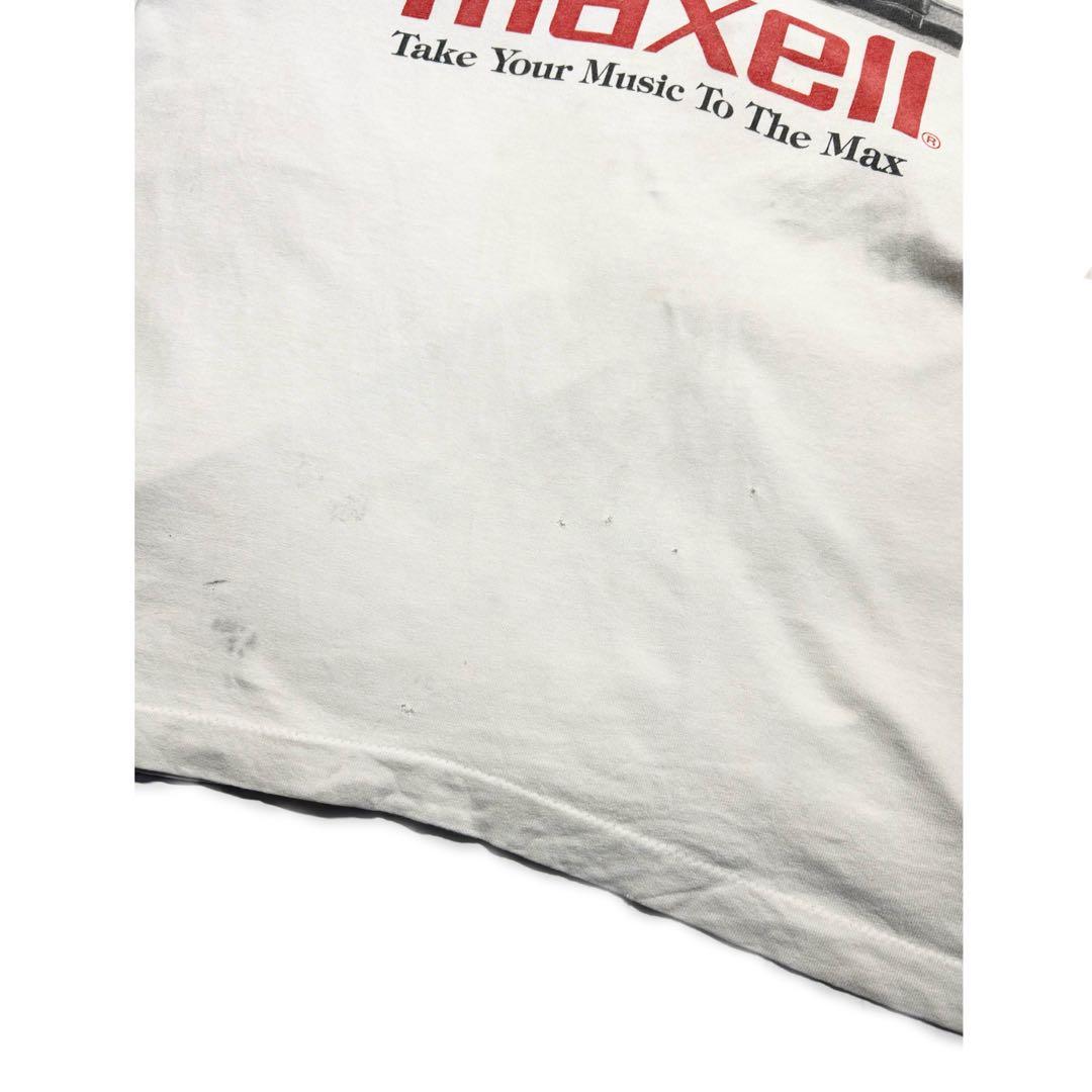 当時物USA製90sビンテージmaxellマクセルTシャツLサイズ企業物