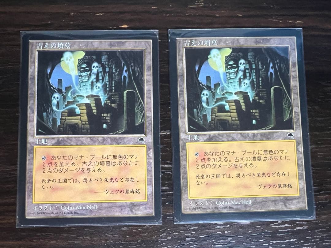 MTG 古えの墳墓　日本語版2枚　テンペスト