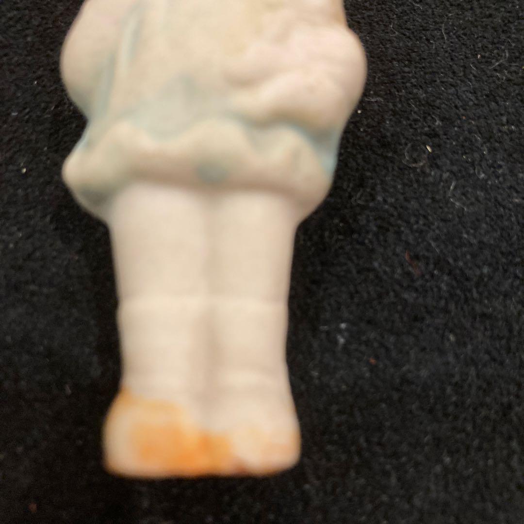 陶器製人形 約10cm ビスクドール　フランス製