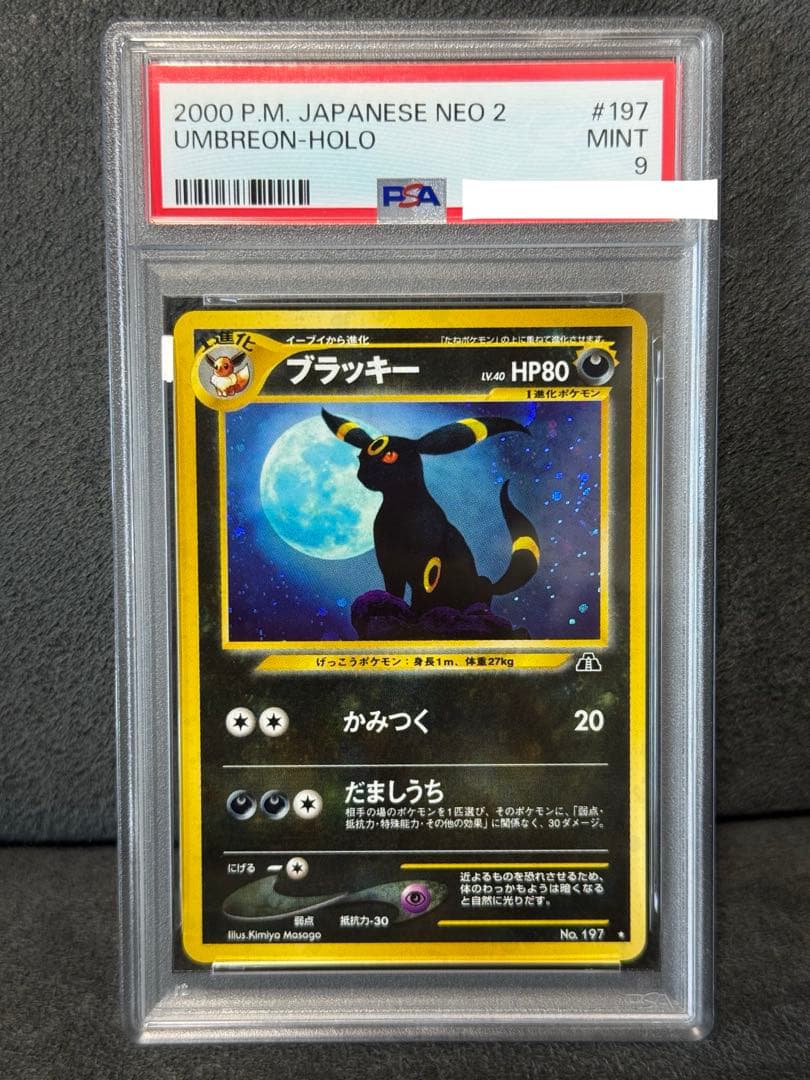 【PSA9】ブラッキー　旧裏