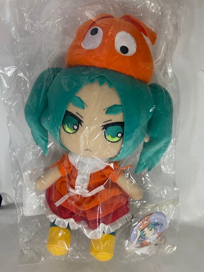 GIFT ぬいぐるみ 憑物語 斧乃木余接　化物語　特典缶バッジ付き