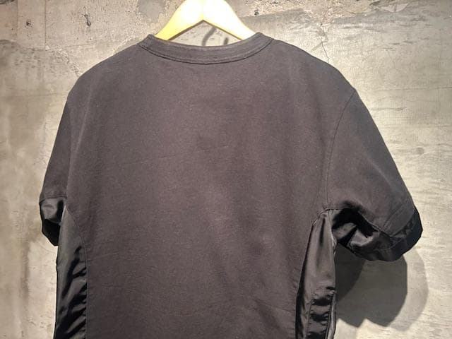 ♪送料無料★DIOR × sacai★名作コラボ★Tシャツ★異素材構築★黒★S♪