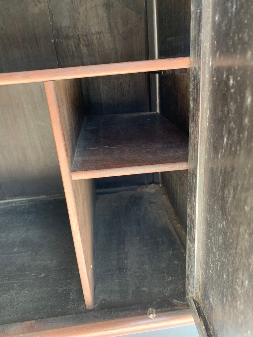 中国家具 古玩 古紫檀 古唐木 雷門 小ぶり 茶棚 無垢材