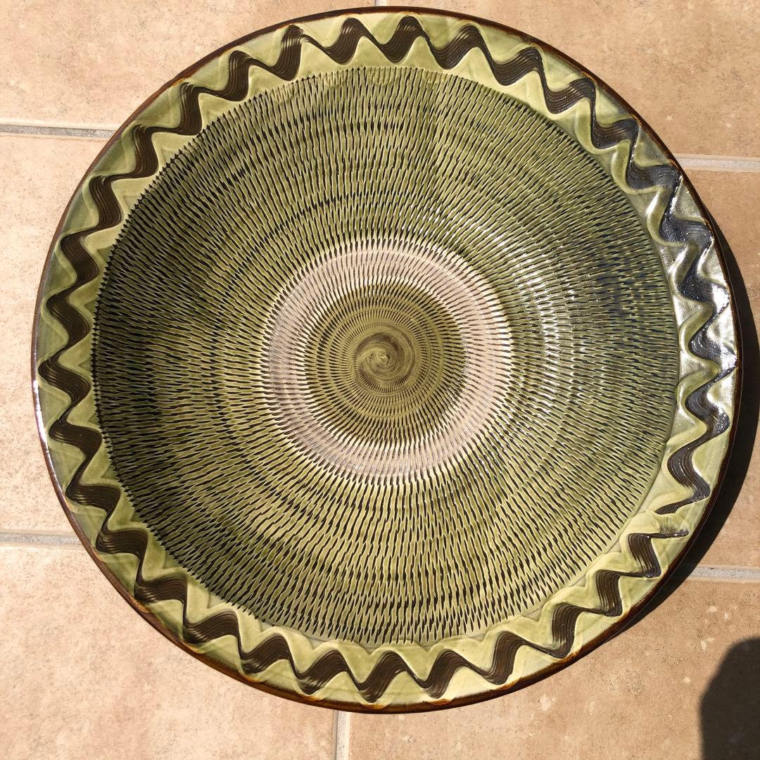 小鹿田焼　大皿　陶芸