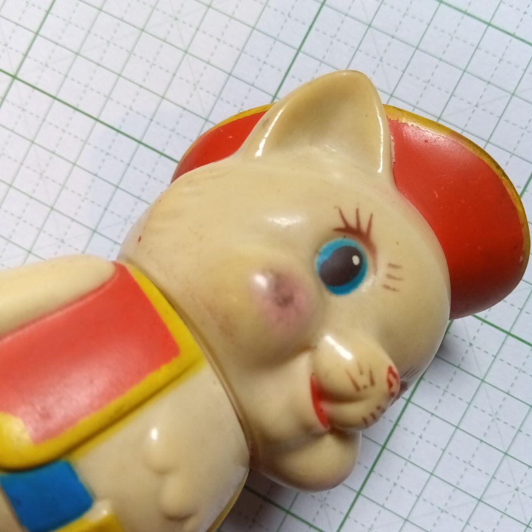 長靴をはいた猫　ソフトビニール人形　貯金箱　昭和レトロ　ソフビ