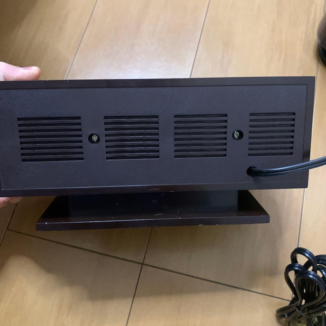 セイコーデジタルクロック　置時計　DL410B　目覚まし時計　木目調　昭和レトロ