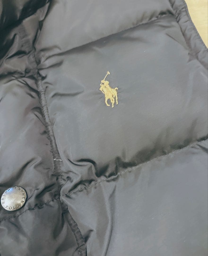 ラルフローレン ダウンベスト 黒 Mサイズ