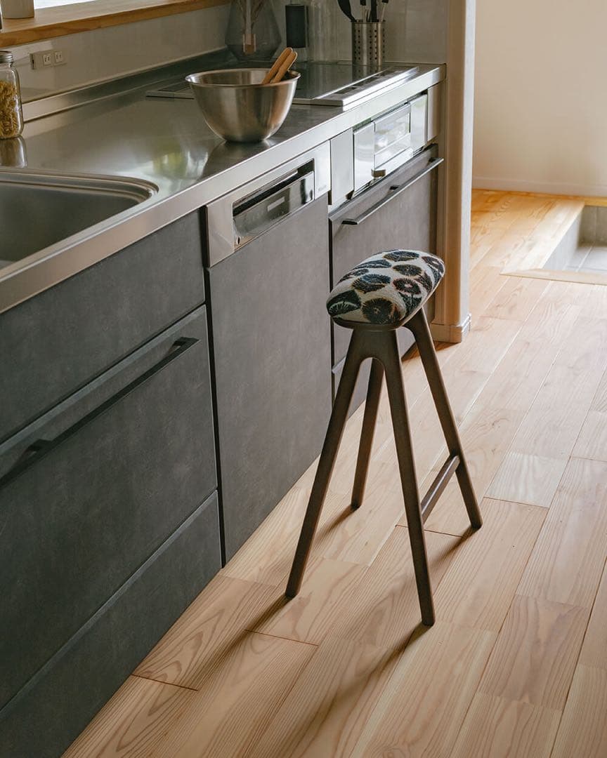 キッチンスツールBR H530 ミナペルホネン　 circle navy