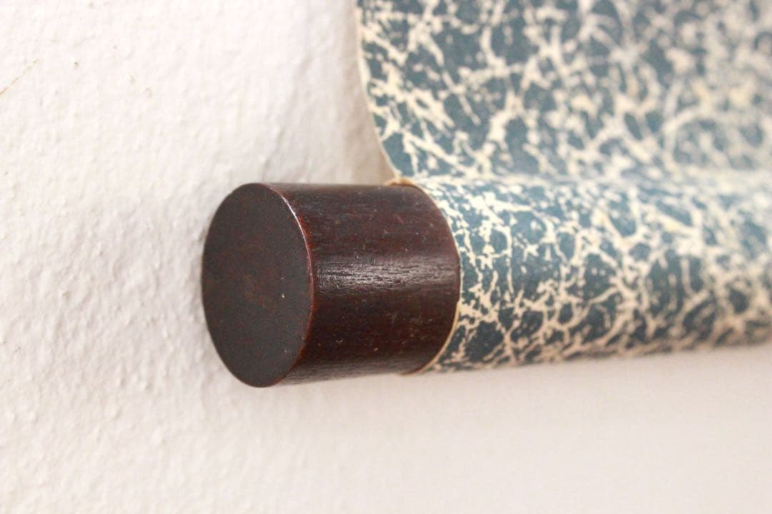 No4887 掛軸　仏教美術　日蓮曼荼羅　肉筆紙本　髭曼荼羅　古美術　送料無料