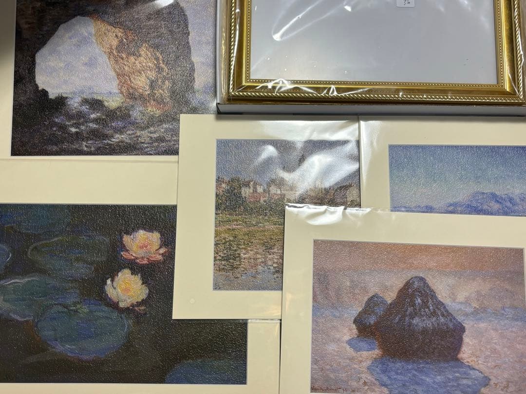 モネ展 マット付き額絵 5種 フレーム 1種