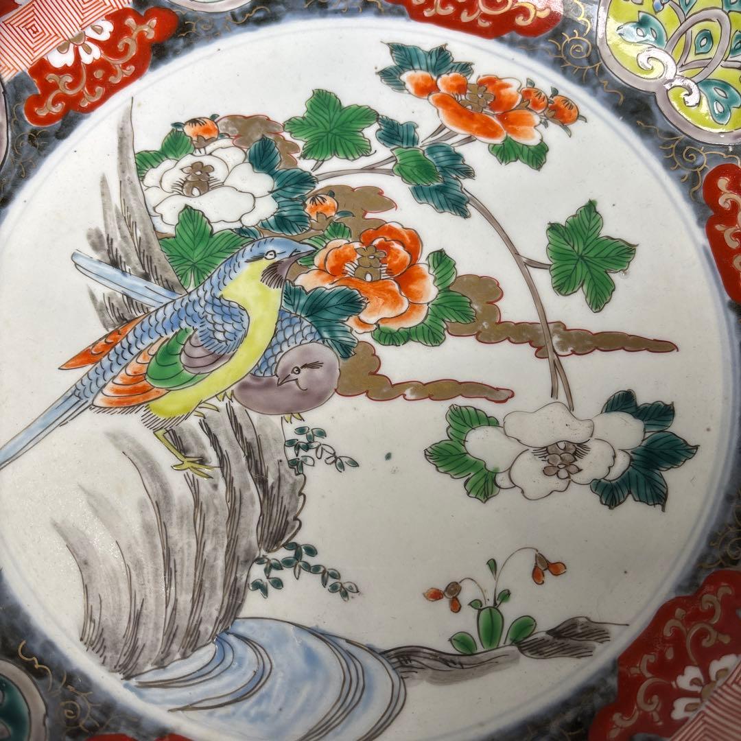 古伊万里　色絵　花鳥文　鉢　明治時代