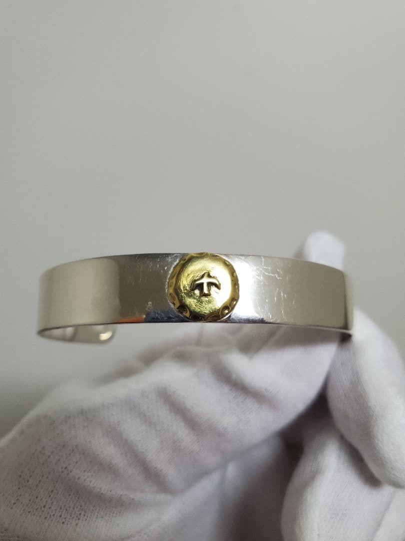 イーグルメタルバングル　平打ち　シルバー925　ネイティブアメリカン