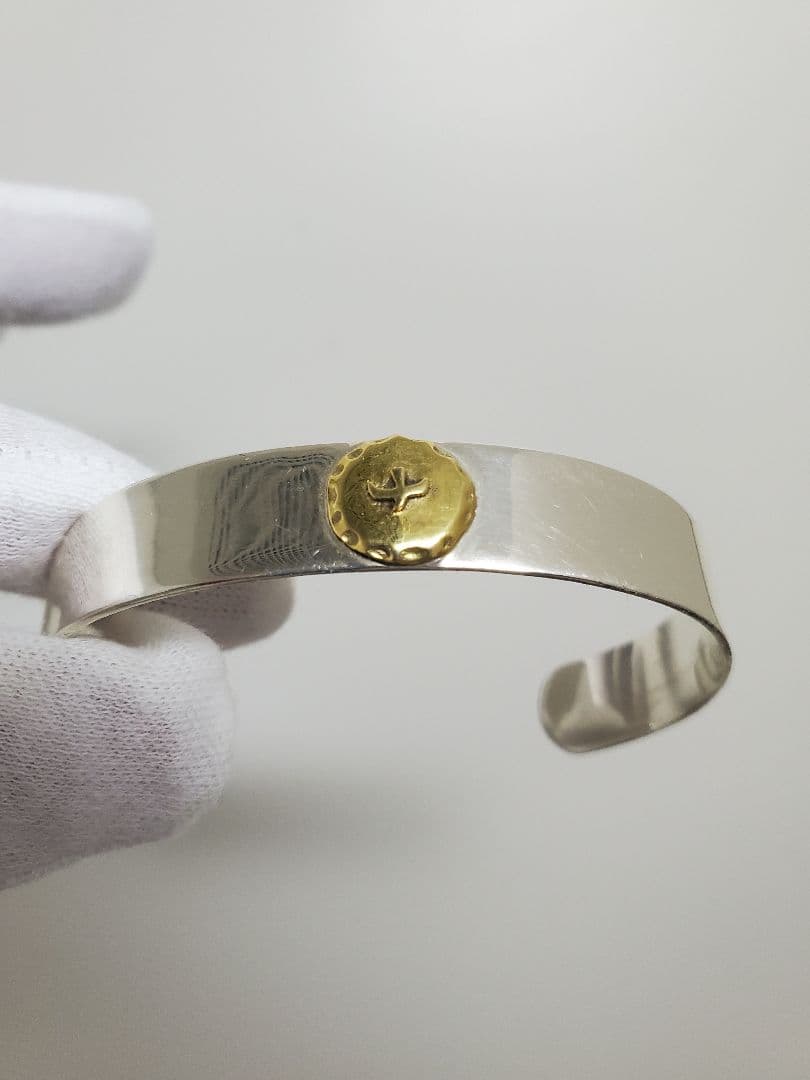 イーグルメタルバングル　平打ち　シルバー925　ネイティブアメリカン