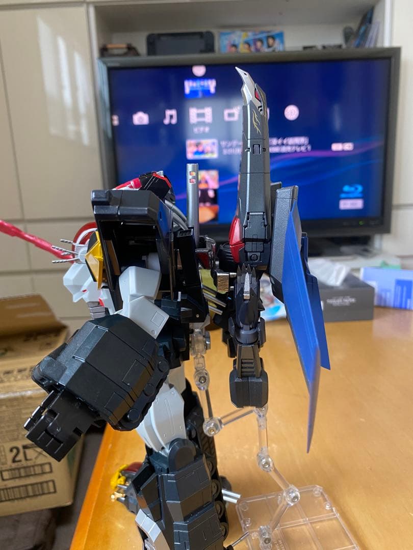 自作　超合金魂　ダンクーガ初期版　千値練ブラックウイング取り付けオプションパーツ