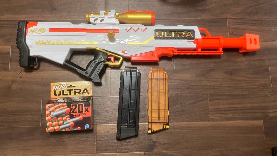 ナーフ ウルトラ ファラオ 互換品予備マガジン　新品ウルトラダーツ20発付き