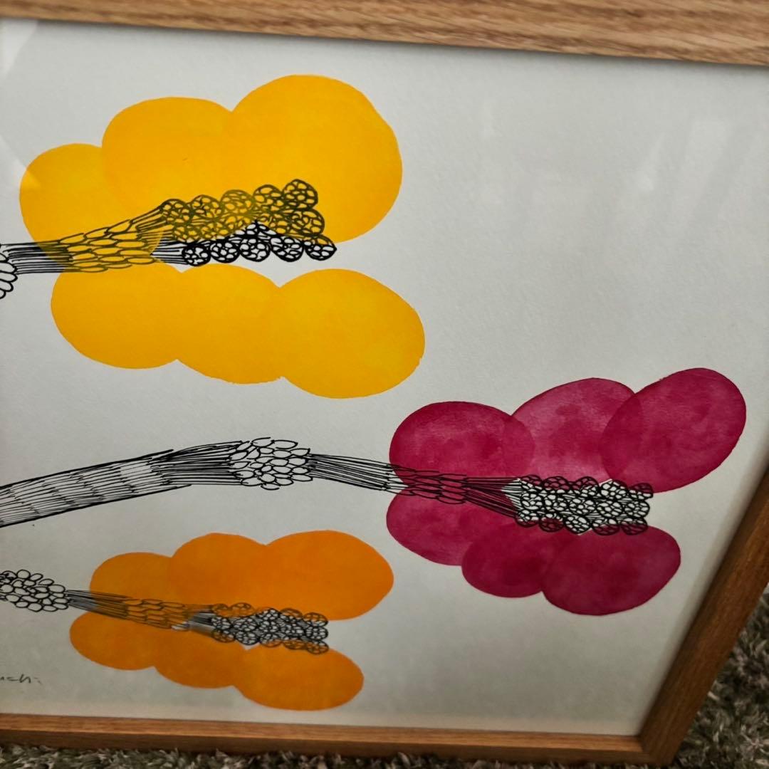 山口一郎　暖色系　原画　2025年　IDEE hanataba